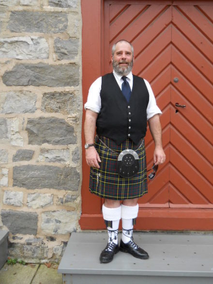 Bagpiper Lewis McElroy