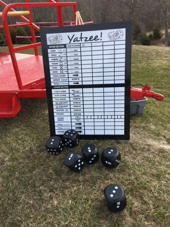 Giant Yardzee/Yahtzee